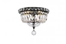 Elegant V2528F10BK/RC - Tranquil 10 Inch Black Flush Mount