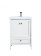 Elegant VF-2001 - 24 In. Single Bathroom Vanity Set in White