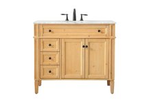 Elegant VF12540NW - 40 inch Single bathroom vanity in natural wood