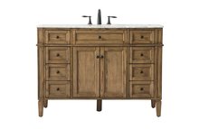 Elegant VF12548DW - 48 inch Single bathroom vanity in driftwood