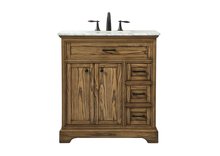 Elegant VF15032DW - 32 Inch Single Bathroom Vanity in Driftwood