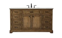 Elegant VF15060DW - 60 inch Single bathroom vanity in driftwood