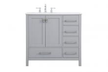 Elegant VF18836GR - 36 Inch Single Bathroom Vanity in Gray