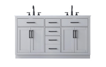 Elegant VF29760DGR - Vanity Cabinet 4Dr5Dw 60"W x 22"D x 35''H Grey