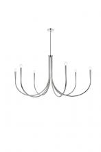 Elegant LD722D55C - Layne 55 Inch Chandelier in Chrome