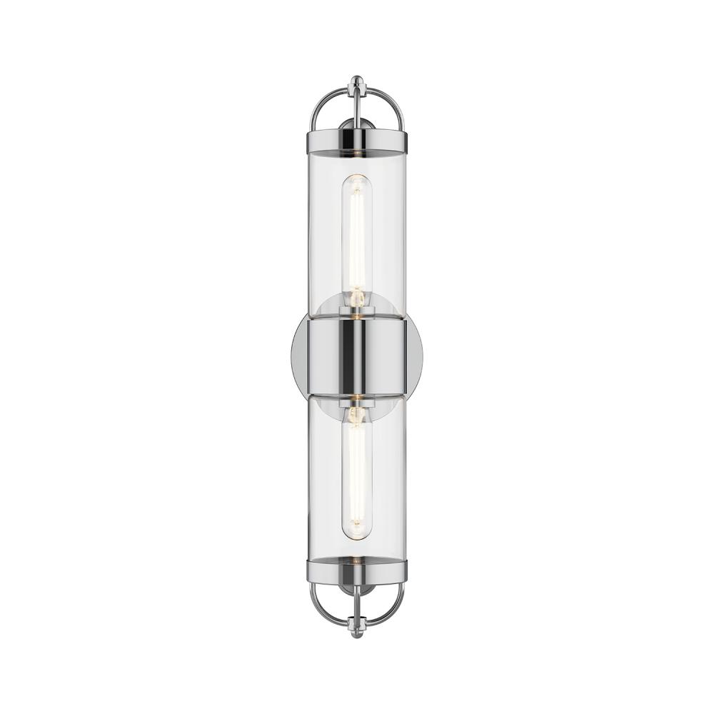 Lancaster 5-in Chrome 2 Lights Wall/Vanity