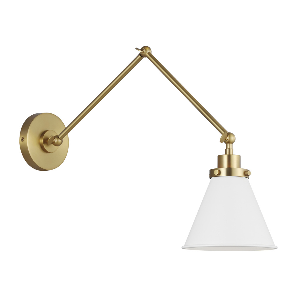 Wellfleet Double Arm Cone Task Sconce