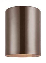 Visual Comfort & Co. Studio Collection 7813801-10 - Outdoor Cylinders One Light Outdoor Ceiling Flush Mount