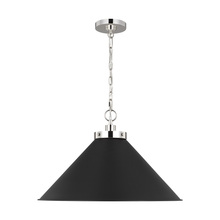 Visual Comfort & Co. Studio Collection CP1311MBKPN - Wide Cone Pendant