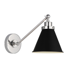 Visual Comfort & Co. Studio Collection CW1121MBKPN - Wellfleet Single Arm Cone Task Sconce