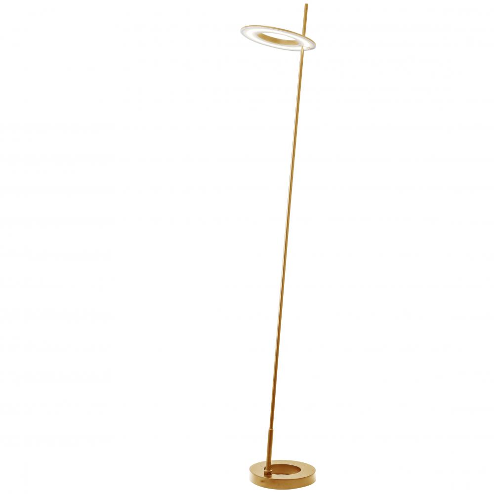 20W Floor Lamp Aged Brass