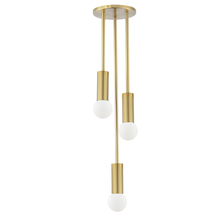 Dainolite ADS-63P-AGB - 3 Light Incandescent Pendant, Aged Brass