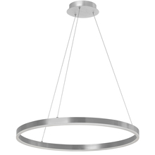 Dainolite CIR-2434C-SV - 34W Silver Chandelier with White Acrylic Diffuser