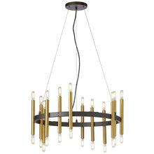 Dainolite DER-2424C-MB-AGB - 24LT Chandelier, MB & AGB