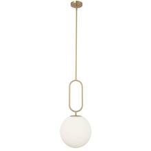 Dainolite SIM-121P-AGB - 1LT Incandescent Pendant, AGB w/Opal Glass