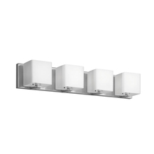 Dainolite V1233-4W-PC - 4 Light Vanity, Polished Chrome, Frosted White Glass Shade