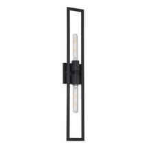 Dainolite WTS-292W-MB - 2 Light Incandescent Wall Sconce, Matte Black