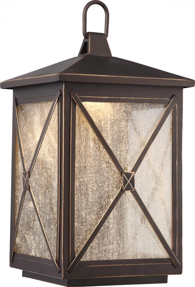 Roxton 9.5" Wall Lantern; Umber Bay Finish