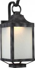 Nuvo 62/832 - Winthrop 8.5" Wall Lantern; Iron Black Finish