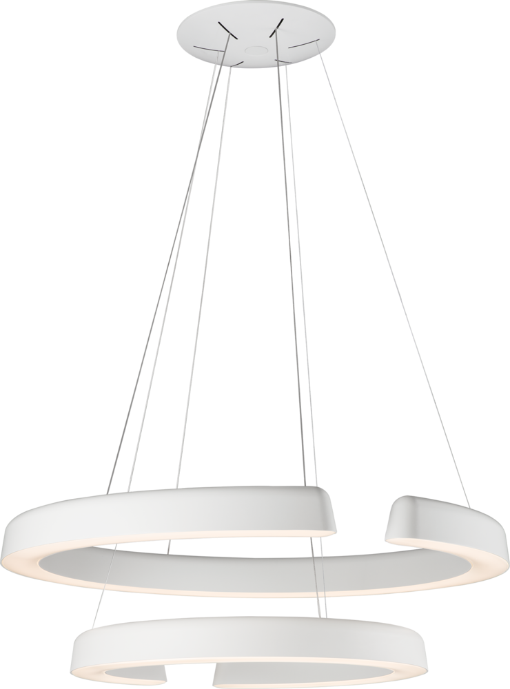 Enso 2 Tier Ring Chandelier