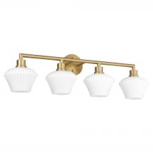 Quorum 5221-4-80 - Cassini 4 Light Vanity, Aged Brass