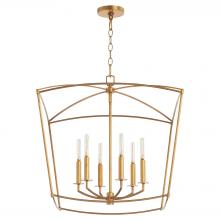 Quorum 6412-6-74 - MANTLE 6LT PEND - GL