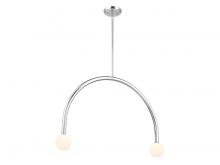 Savoy House Meridian M100132CH - 2-Light Chandelier in Chrome