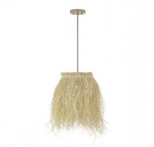 Savoy House Meridian M7033NR - 1-Light Pendant in Natural Rattan