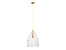 Savoy House Meridian M7052NB - 1-Light Pendant in Natural Brass