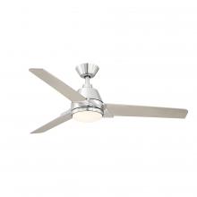 Fanimation FP8406BN - Pyramid 52 inch Indoor/Outdoor Ceiling Fan with LED Light Kit - Brushed Nickel