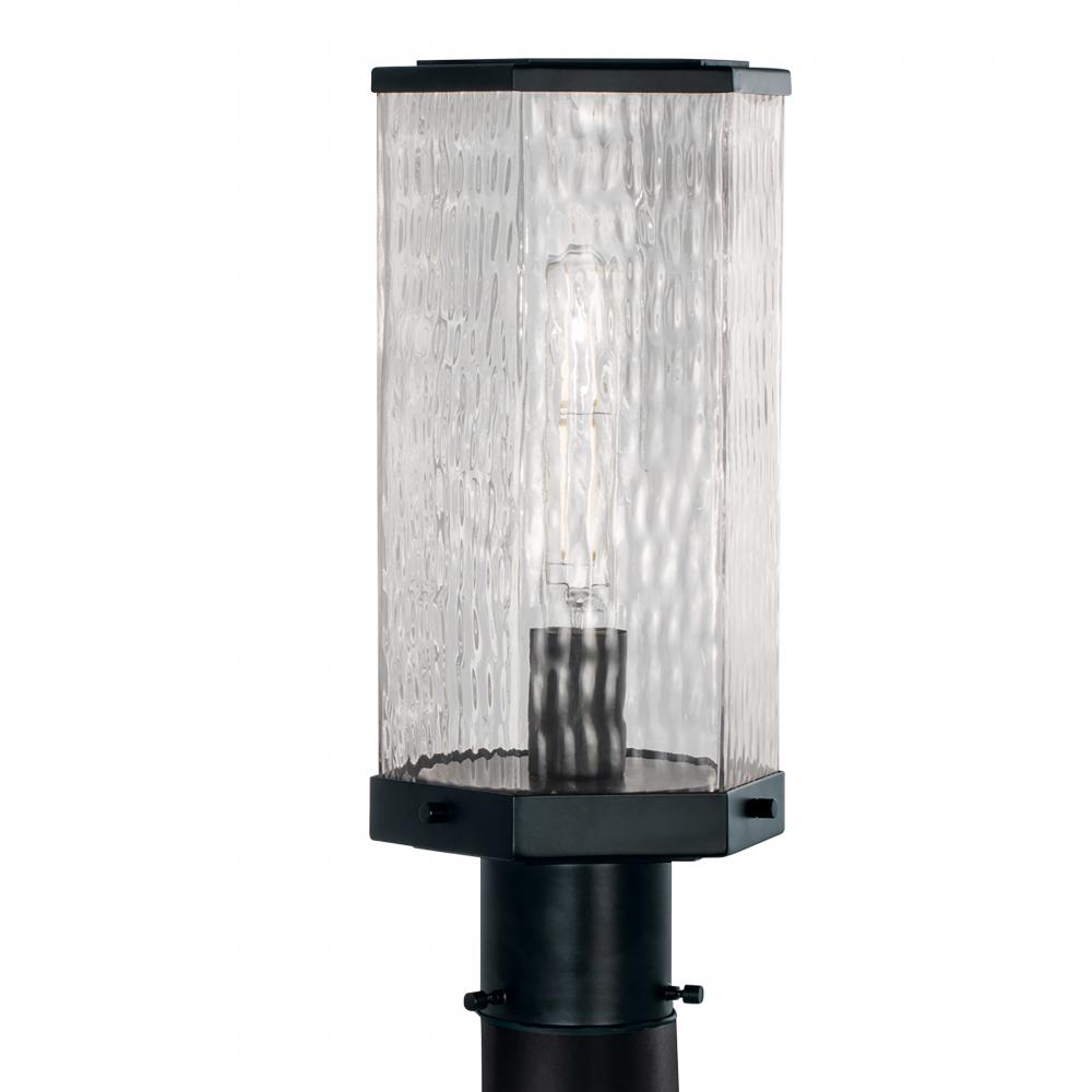 Polygon 12.75'' High 1-Light Outdoor Post Light - Matte Black