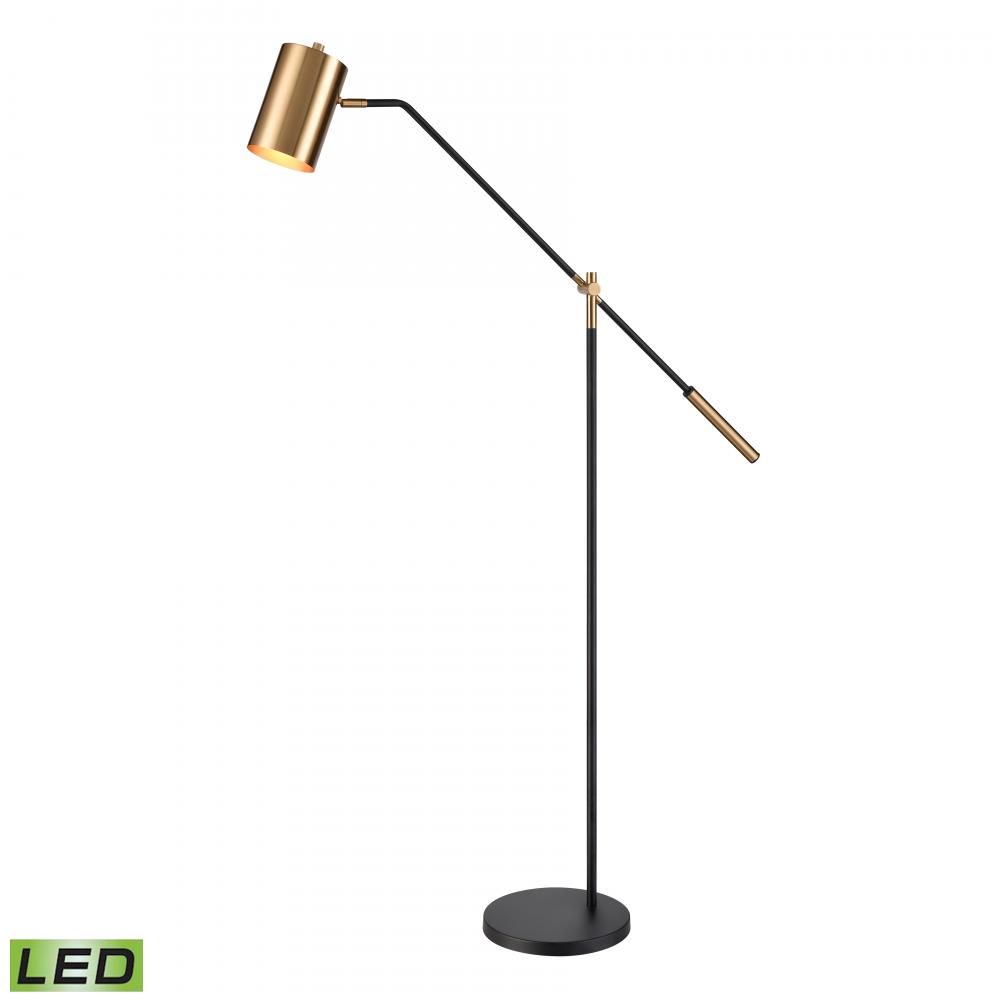 Oliver Avenue 64'' High 1-Light Floor Lamp - Matte Black - Includes LED Bulb