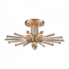 ELK Home 82294/5 - Serena 26'' Wide 5-Light Semi Flush Mount - Satin Brass