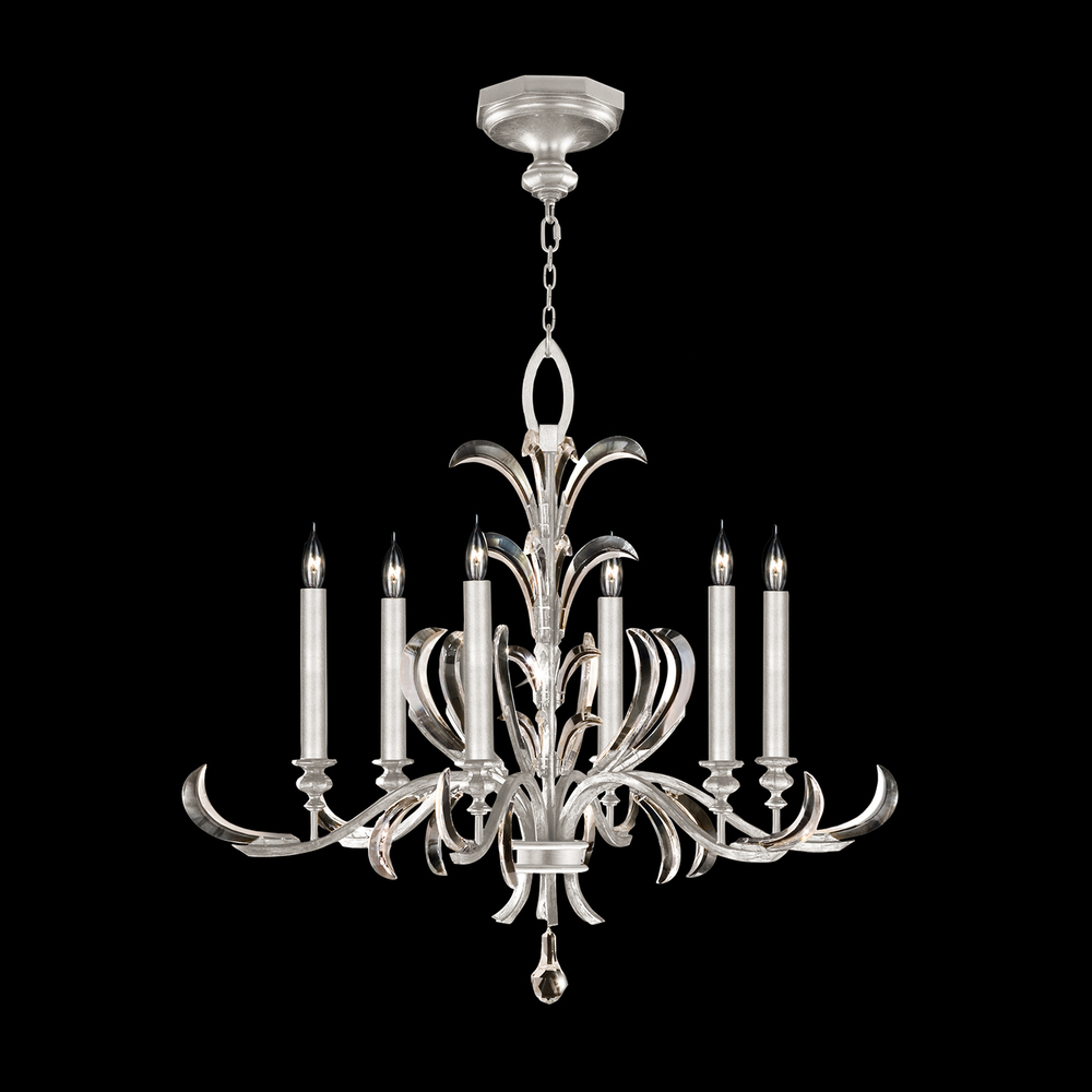 Beveled Arcs 37"W Round Chandelier